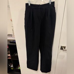 Abercrombie & Fitch Black High-Rise Trousers
